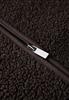 Teddy Weste mit Kapuze deep roast brown