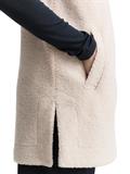 Teddy Weste mit Kapuze soft taupe grey melange