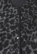 Teddy Weste mit Leo Muster industrial grey