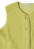 Teddy-Weste mit Softshelldetails citrin green