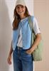 Teddy-Weste mit Softshelldetails easy blue