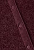 Teddy-Weste mit Softshelldetails red wine