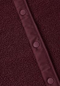 Teddy-Weste mit Softshelldetails red wine