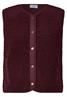 Teddy-Weste mit Softshelldetails red wine