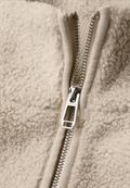 Teddy Weste mit Strickdetail soft fawn beige