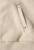 Teddy Weste mit Strickdetail soft fawn beige