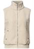 Teddy-Weste mit Strickdetail soft fawn beige