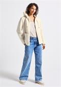 Teddyjacke mit Kapuze pastel sand