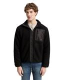 Teddyjacke mit Stehkragen black