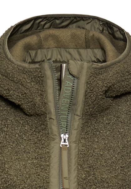 Teddyjacke mit wärmenden Taschenfutter dark olive