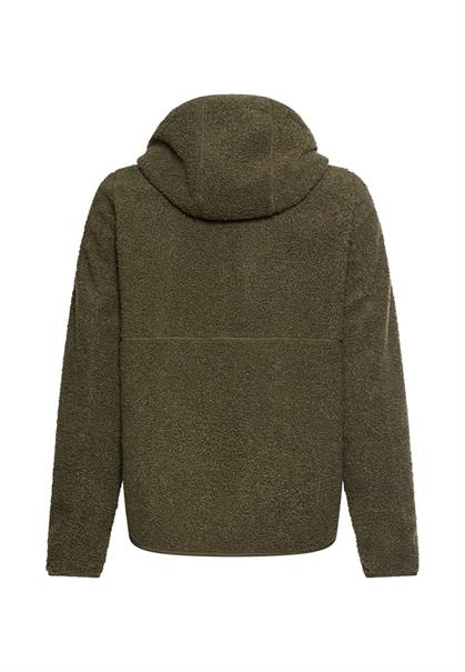 Teddyjacke mit wärmenden Taschenfutter dark olive