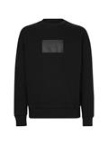 TEXTURED LOGO BOX COMFORT CREW ck black