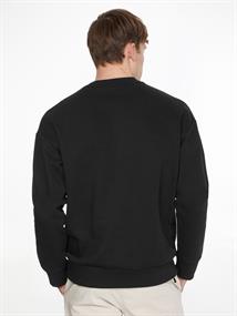 TEXTURED LOGO BOX COMFORT CREW ck black