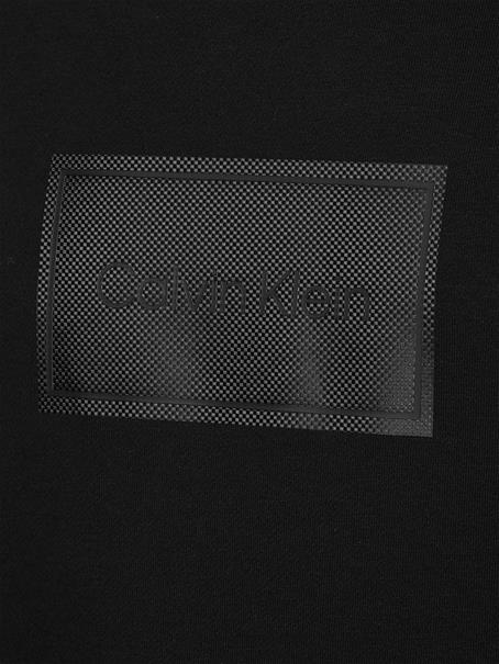 TEXTURED LOGO BOX COMFORT CREW ck black