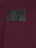 TEXTURED LOGO BOX COMFORT CREW passion plum