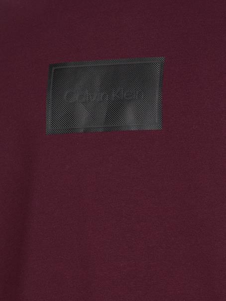 TEXTURED LOGO BOX COMFORT CREW passion plum