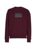 TEXTURED LOGO BOX COMFORT CREW passion plum