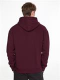 TEXTURED LOGO BOX COMFORT HOODIE passion plum