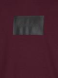 TEXTURED LOGO BOX COMFORT HOODIE passion plum