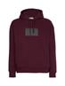 TEXTURED LOGO BOX COMFORT HOODIE passion plum