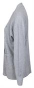 TEXTURED RELAXED V-NK CARDIGAN light grey heather