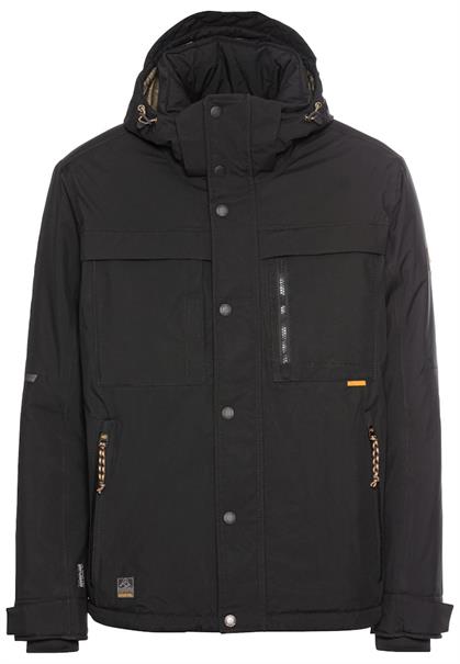 teXXXactive® Funktionsjacke mit abnehmbarer Kapuze asphalt