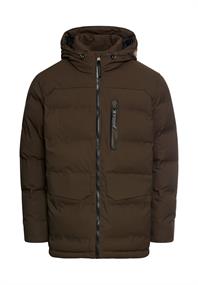 teXXXactive® Funktionsjacke mit verstellbarem Saum und Kapuze dark brown