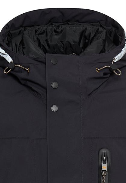 teXXXactive® Mantel mit Kapuze dark navy