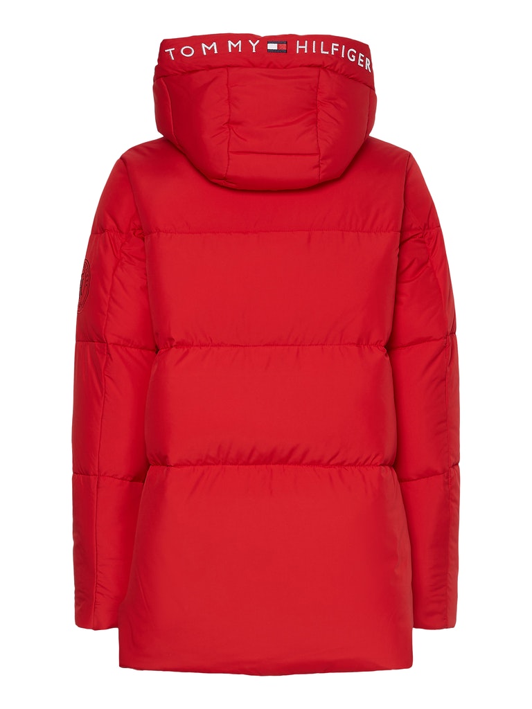 Tommy Hilfiger Damen Jacke kurz TH ESS SORONA PADDED LOGO COAT primary red bequem online kaufen bei Tara M