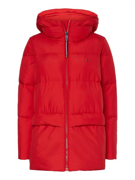 TH ESS SORONA PADDED LOGO COAT primary red