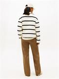 TH SCRIPT MDRN TERRY SWTSHRT calico- black stp