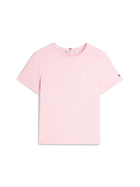 TH SCRIPT REG C-NK SS TEE bonita pink