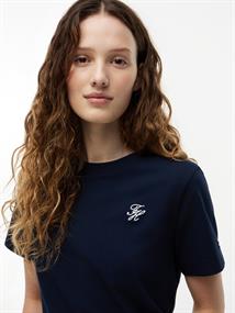 TH SCRIPT REG C-NK SS TEE dark night navy