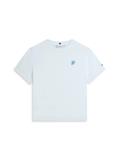 TH SCRIPT REG C-NK SS TEE keepsake blue