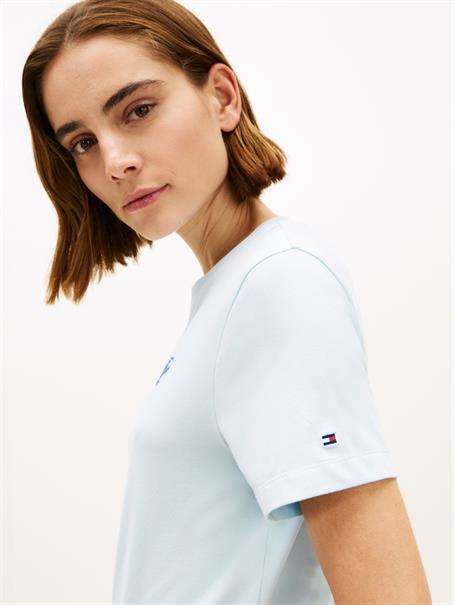 TH SCRIPT REG C-NK SS TEE keepsake blue