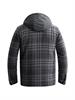 The Hoody Faded Darktone Check obsidian