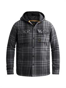The Hoody Faded Darktone Check obsidian