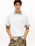 TJM 90S BUBBLE FLAG SS TEE ecru