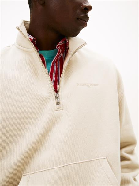 TJM 90S SCRIPT RIB FLEECE QZ gulf sand