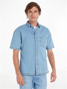 TJM CASUAL SS DENIM OVERSHIRT mid indigo