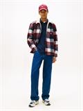 TJM CHECK TEDDY OVERSHIRT EXT dark night navy - buffalo check