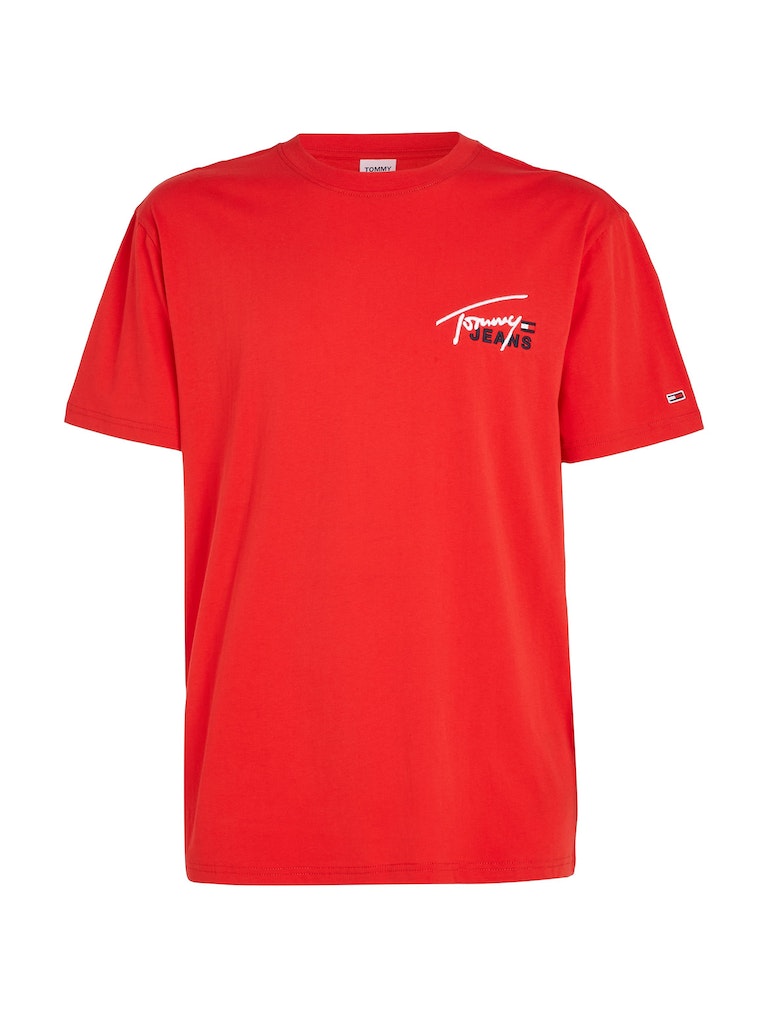 Tommy Jeans Herren T-Shirt TJM CLSC GRAPHIC SIGNATURE TEE deep crimson  bequem online kaufen bei