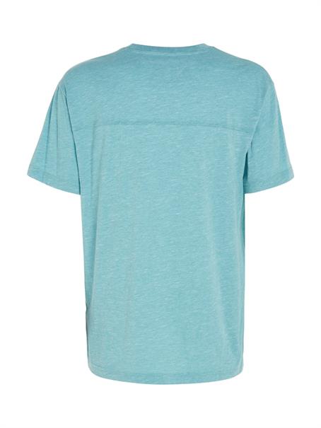 TJM CLSC HEATHERED SLUB TEE ocean tide