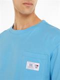 TJM CLSC LABEL RINGER TEE blau