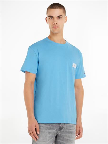 TJM CLSC LABEL RINGER TEE blau