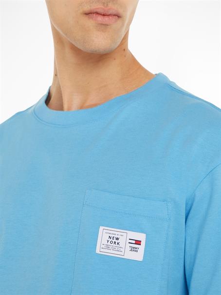 TJM CLSC LABEL RINGER TEE blau