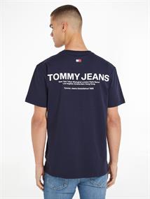 TJM CLSC LINEAR BACK PRINT TEE twilight navy