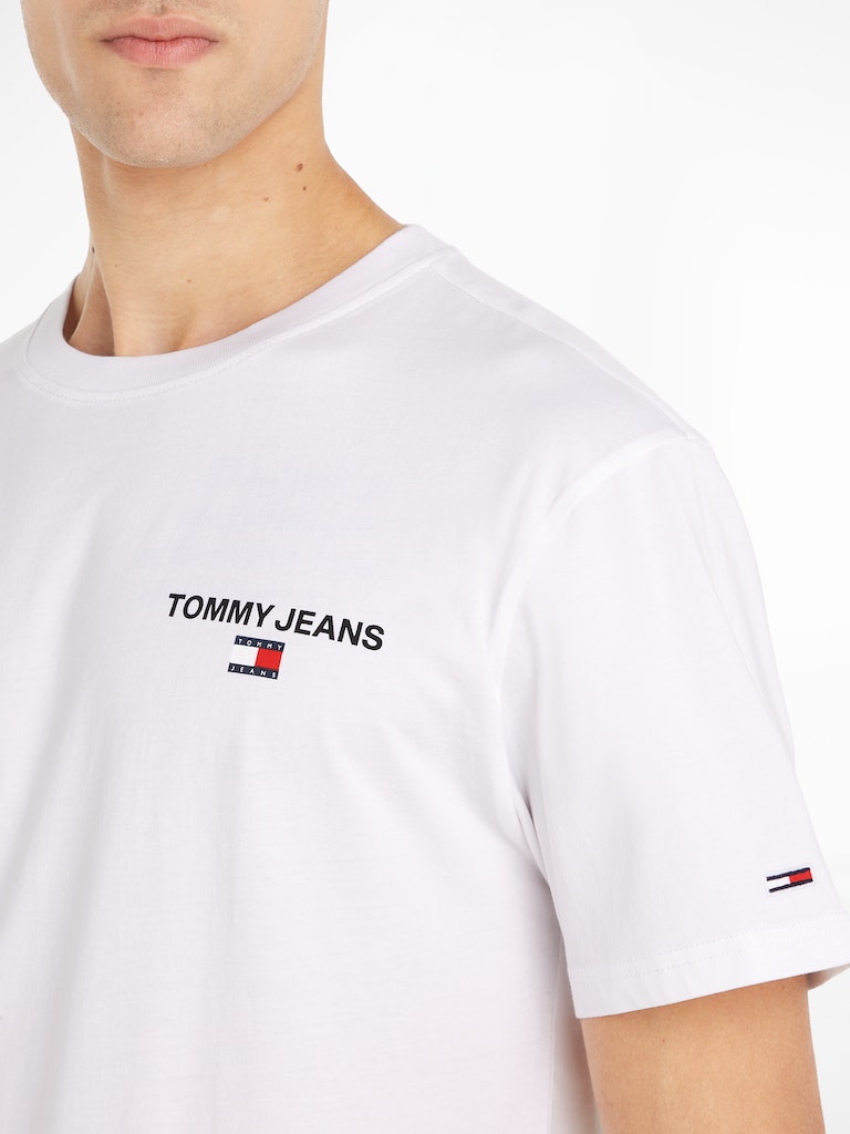 Herren T-Shirt TJM TEE Tommy online kaufen LINEAR bei PRINT Jeans white CLSC bequem BACK