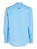 TJM CLSC MAO LINEN BLEND SHIRT blau