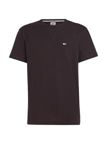 TJM CLSC RIB DETAIL FLAG TEE black